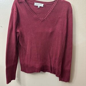 Jones New York Women's Red Sweater